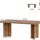 Tribesigns 63-inch Executive Desk, Vintage Home Office Computer Desk with Large Tabletop, Farmhouse Wood Writing Conference Table Workstation for Office, Study, Walnut Brown